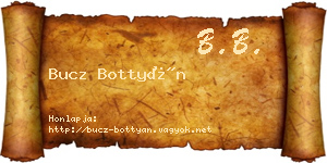 Bucz Bottyán névjegykártya